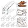TOPNEW Shoe Slots Organizer for Closet 10 Pack Adjustable Level
