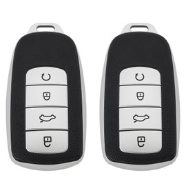 2Pcs Car Key Cover, Fob Case Soft TPU Remote Key Fob Cover Car Key Fob Protector Compatible, Car Accessories High end Design Excellent Touch for Durable
