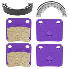 ECCPP - Pastillas de freno para Suzuki Eiger 400 LTA400F LT-A400F 2x4 4x4 2002-2007, LTA400 2x4 2006-2018, pastillas de freno delanteras y zapatas de freno traseras