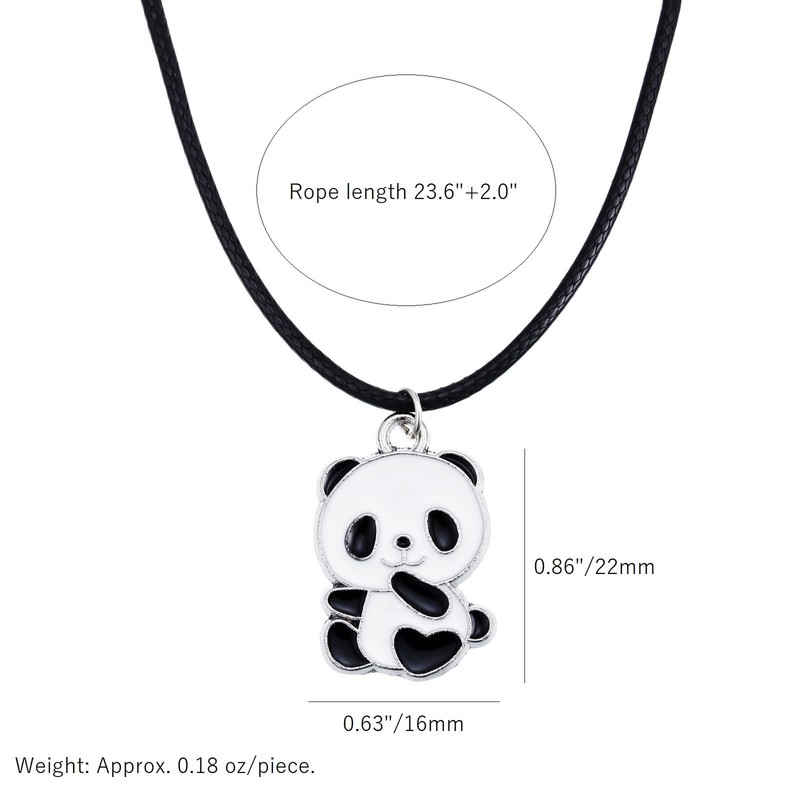 Winssigma Panda Necklace, Lovely Panda Keychain Panda Bracelet Panda Jewelry(Baby