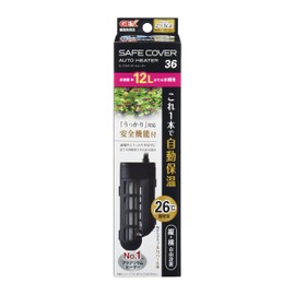 GEX Safe Cover Auto Heater 36 26 °C Automatic Heat Retention Vertical and Horizontal Installation with Safety Functions SP Standard Compliant, For Small Aquariums Up To 3.5 gal (12 L) or Less 36 W