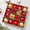 Christmas Decorations,H HOME-MART 44Pcs Christmas Tree Baubles,Christmas Ball Ornaments|Hanging Christmas