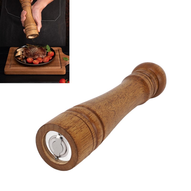 Manual Salt Pepper Grinders Wooden Salt Pepper Mill Shakers for