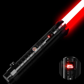 Lightsaber Crystal Heavy Duty Dueling Saber XRGB 3.0 Smooth Swing Light Saber Motion Control 16 Sound Fonts RGB Color Changing Force FX Sword Aluminum Hilt for Adults Valentine's Day Gift