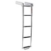 Amarine Made Boat Ladder, 4-Step Sliding Ladder with Stainless Steel