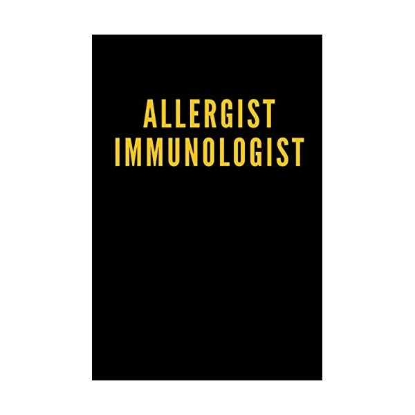 Allergist Immunologist: Allergist Immunologist Notebook, Gift for Allergist Immunologist doctor,