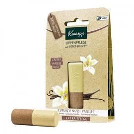 Kneipp Lip Balm Extra Care - Rich Lip Balm with Nourishing Cupuaçu Butter and Real Vanilla Extract - Long-Lasting and Intensive Lip Balm - Pack of 1