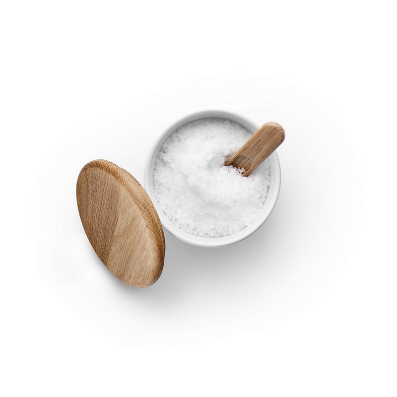 Eva Trio Legio Nova salt cellar with lid and spoon