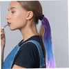 Outanaya Braided Ponytail Extension with Thread Highlights Synthetic Hairpiece for