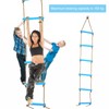 Outdoor Plastic SiX section Children Kids Rope Climbing Ladder Toy