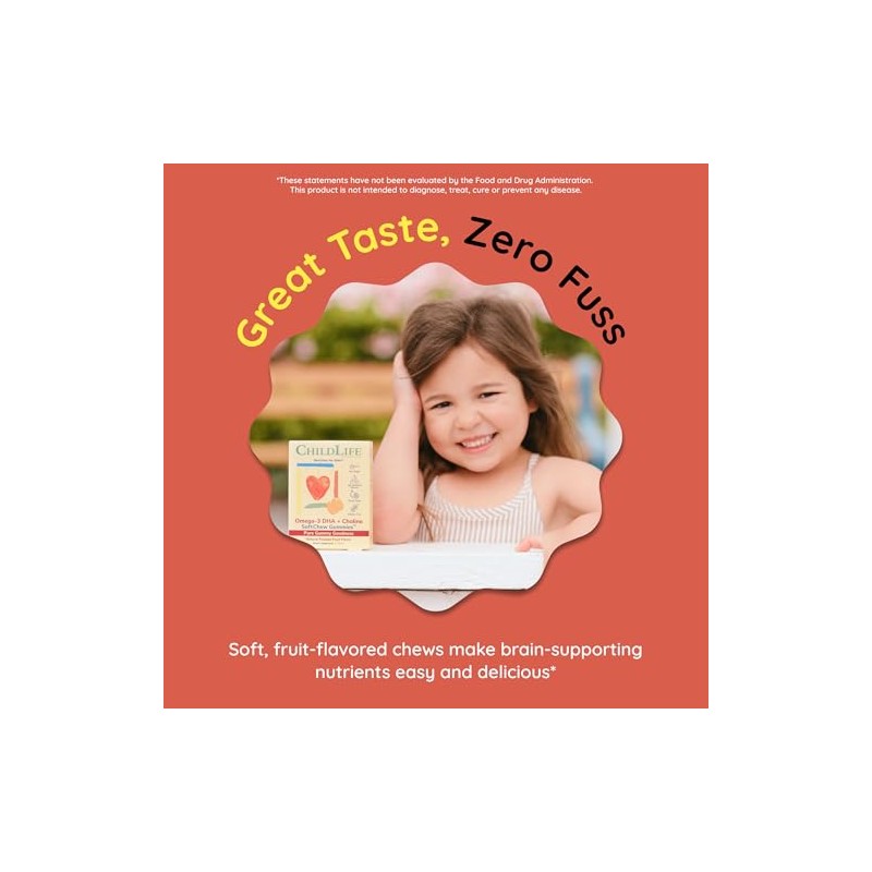 Childlife Essentials Omega Dha Choline Softchew Gummies