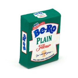 2 x MyTinyWorld Dolls House Miniature Bero Plain Flour Boxes