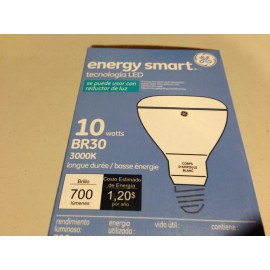 043168681612 LOT OF 6 GE DIMBABLE LED LAMPS, 10 WATT BR 30 3000K