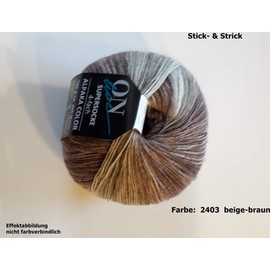 ONline 2403 Super Socks Assorted 275 Alpaca Colour 100 g Light Brown