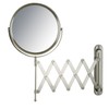 JERDON Two-Sided Wall-Mounted Makeup Mirror - Makeup Mirror with 7X