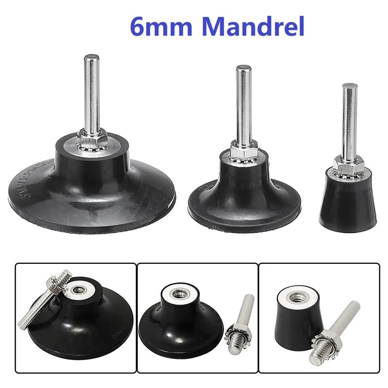 MiJunHD 3 Pieces 1'', 2'', 3'' Roll Lock Disc Pad
