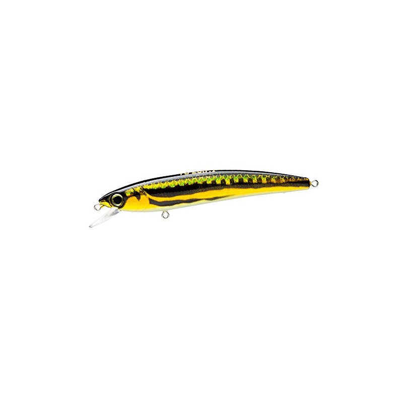 Yo-Zuri F1165-M37 Pins Minnow Sinking Lure, Gold Flame