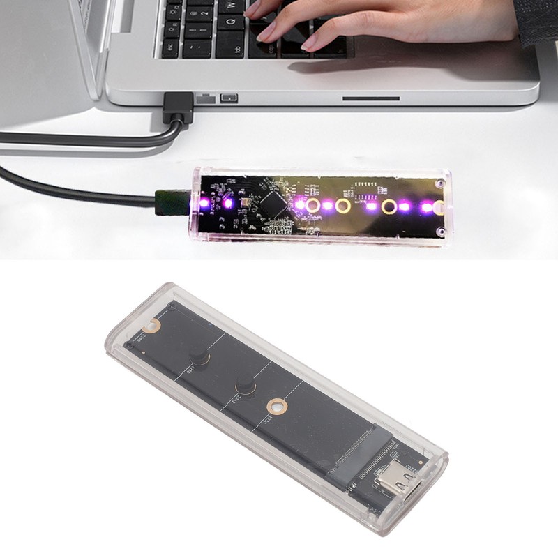 M.2 Nvme PCIE NGFF for SATA External Portable Enclosure Case