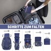 BECOJADDE Hiking Backpack Men Women 40L Ultralight Foldable Backpack Waterproof