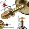 KLLsmDesign Dual Welding Gas Gauges, Oxygen (CGA-540) and Acetylene (CGA-510)