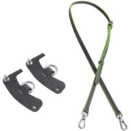 Chispee Leather Shoulder Strap Set Bag Transformation Purse Strap Extender Leather Purse Straps Replacement for Crossbody Bag, Gray, 15cm