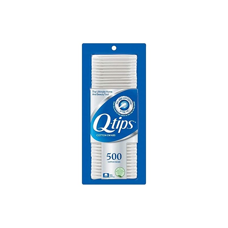 Q-Tips Cotton Swabs, 500 Count (Pack of 3)