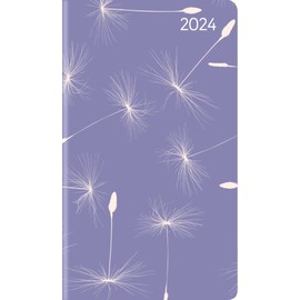 Slimtimer Style Dandelion 2024 - Pocket Calendar 9 x 15.6 cm - Weekly - 128 Pages - Note Book - with Information and Address Part - Alpha Edition
