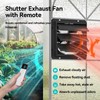 addlon 10 Inch Shutter Exhaust Fan Wall Mounted with EC