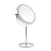 Lighted Makeup Mirror, 1x/10x HD Magnifier Dual Sided Mirror 360°