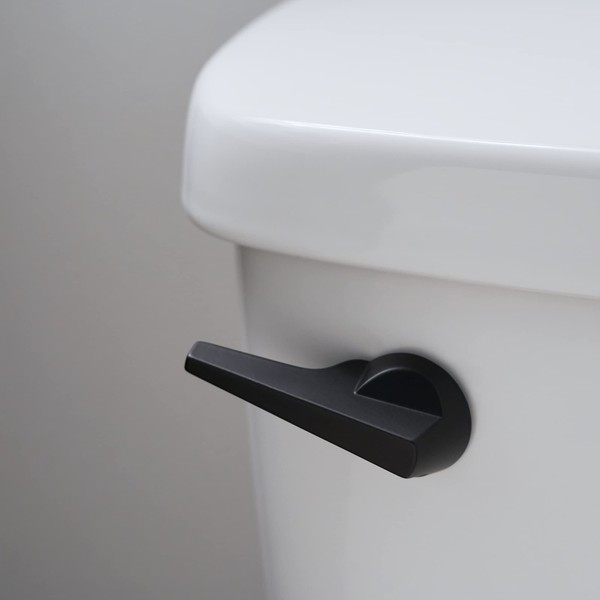 RAVINE Universal Toilet Handle Lever Replacement - Zinc Modern Black