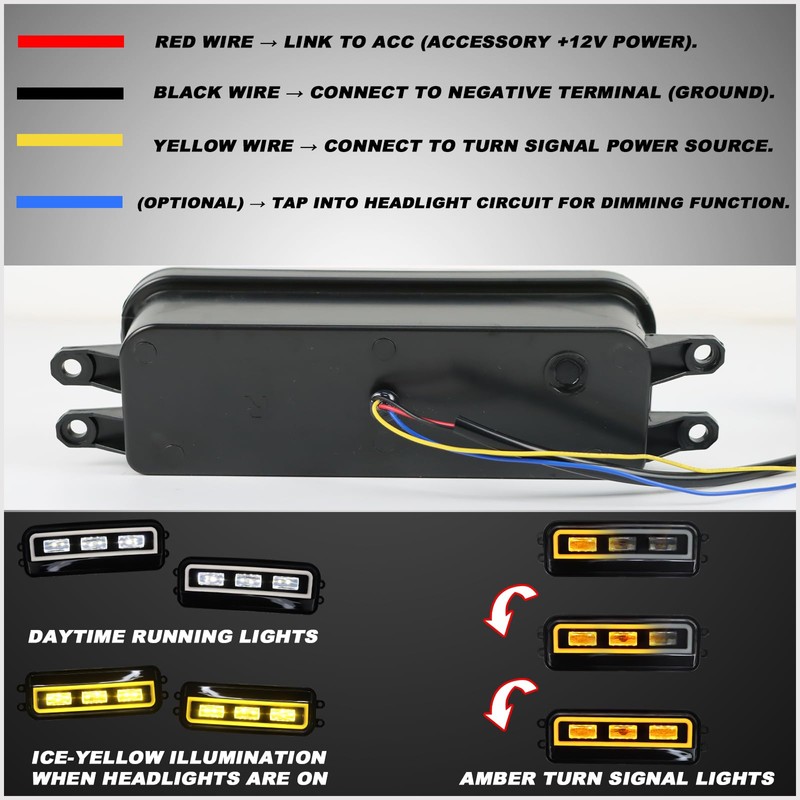 ULTRALTH LED Front Bumper Light Kit for 2022-2025 Toyota Tundra|