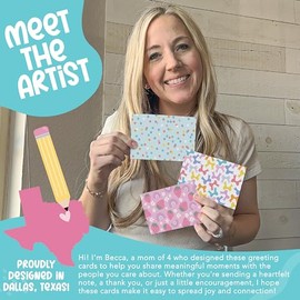 Hadley Designs Tarjetas y sobres en blanco - 54 tarjetas de felicitación en blanco con sobres al por mayor, juego de tarjetas de notas de papelería, t
