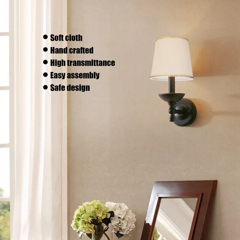 3Pcs Small Lamp Shades Soft Cloth Hand Crafted Safe Design
