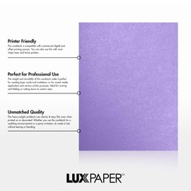 8 1/2 x 11 Cardstock - Amethyst Metallic (50 Qty.)