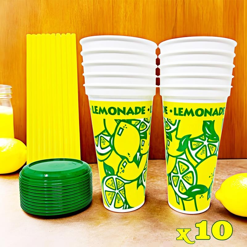 10 Made in America 16-32oz Reusable Lemonade Souvenir Cups with