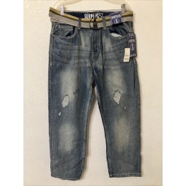 Surplus Denim Blue Jeans Straight Leg Distressed Surplus Brand Pants Men's Size 32 x 30