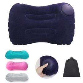 YOUXIU Inflatable Pillow, Camping Pillow, Travel Pillow, Hand Press, Inflatable - Practical Pillow for Camping, Outdoor, Backpacking, for Car, Plane, Beach - Ideal for Holidays, Travel