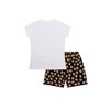 Girls Cat Tabby Brown Short Pyjamas Paw Print (9-10 Years)