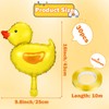 PANYI 30 Pieces Mini Duck Shape Balloons, Aluminum Foil, Reusable