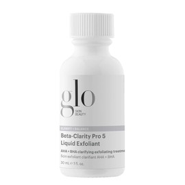 Glo Skin Beauty Beta-Clarity Pro 5 Liquid Exfoliant, Travel Size - AHA + BHA Clarifying and Balancing Chemical Exfoliant Treatment