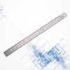 Operitacx Double Sided Metal Ruler Stainless Steel for Sewing Metric
