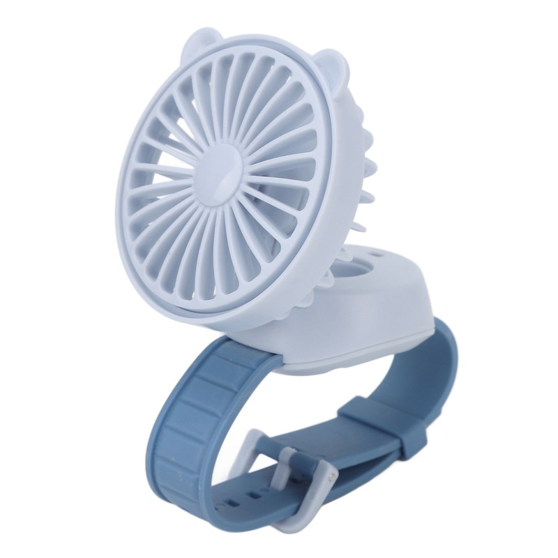 Protable Watch Fan with Adjustable Wristband Children Cartoon Electric Fan