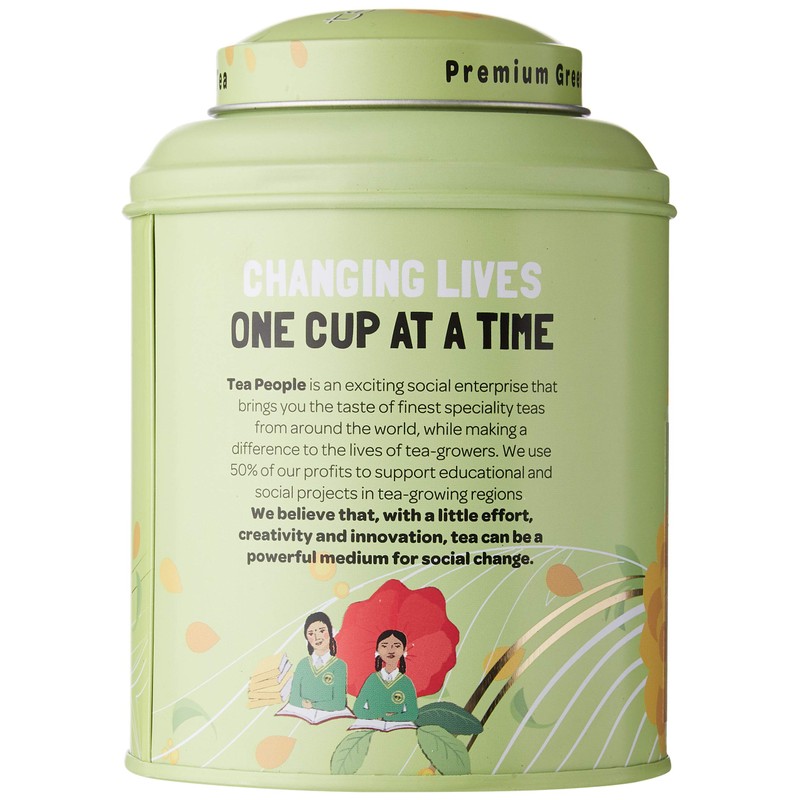 Tea People Organic Earl Green, 125 g Loose Tea Caddy,