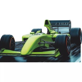 Wet Paint SS11137 Green F1 Formula 1 Race Car Stand In Cardboard Cutout Standee Standup