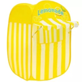 Kids' Indoor Pop Up Play Tent Lemonade Stand Yellow & White Striped NEW in Bag