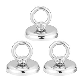 3 Pieces Of Powerful Magnets, Round Iron Suction Cups, Magnetic Metal Base, Ndfeb Magnets, Strong Magnetic Holder