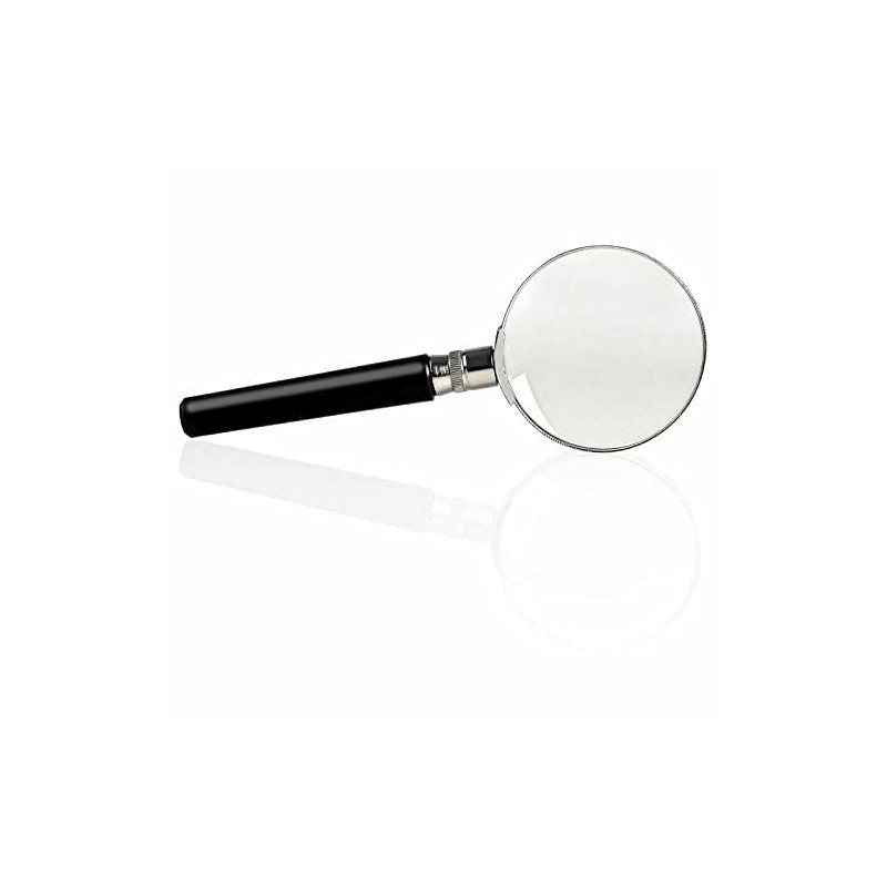 10X Handheld Magnifier Magnifying Glass Handle Low Vision Aid 50mm