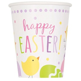 Unique U58606 Cute Easter 9 oz Paper Party Cups x 8