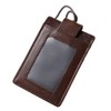 RFID Blocking ID Badge Card Holder Cowhide Wallet Hardware Sewing