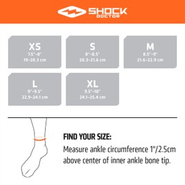 Shock Doctor Adult Ultra Wrap Lace Ankle Support, Large, Black